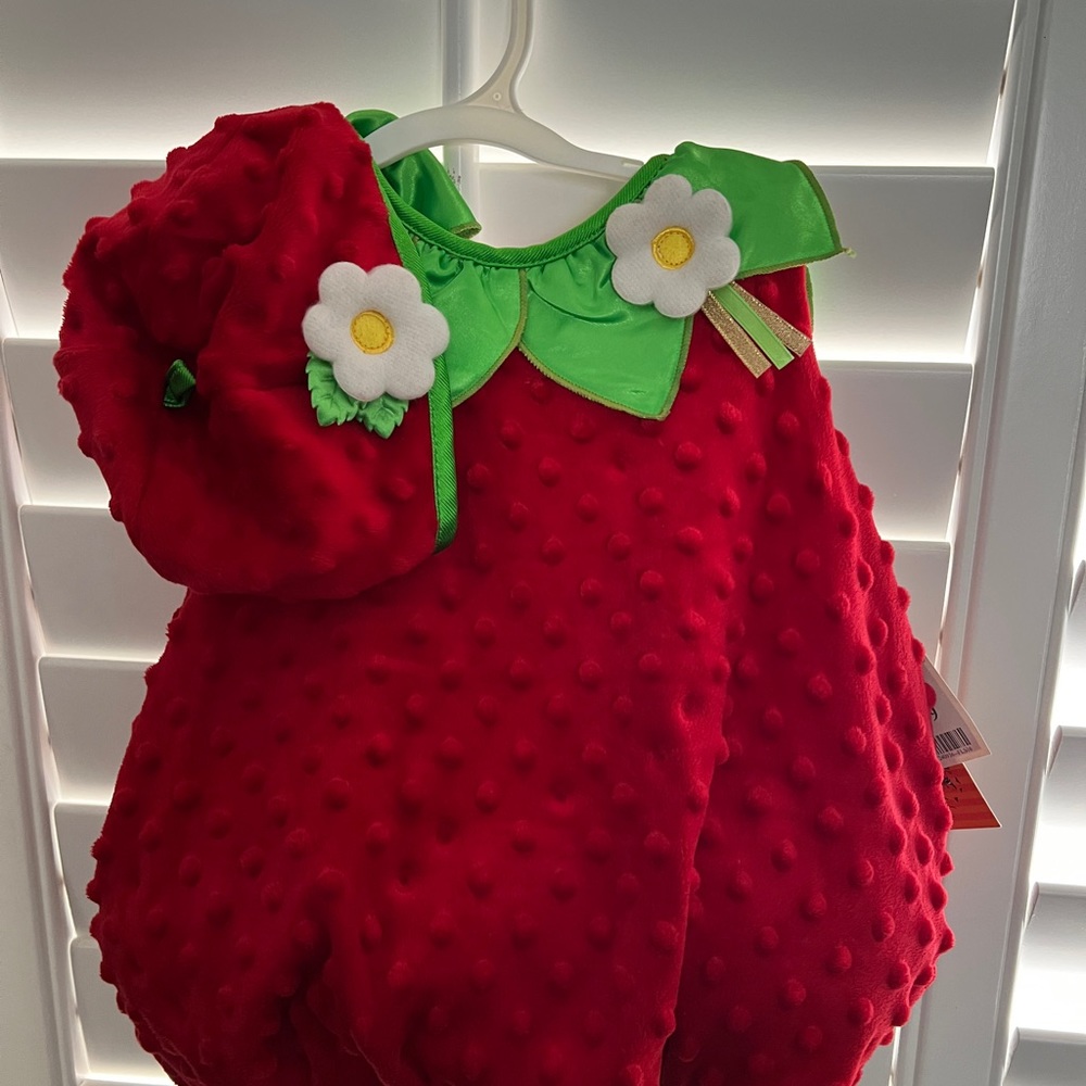 Child strawberry costume.  New with tags.